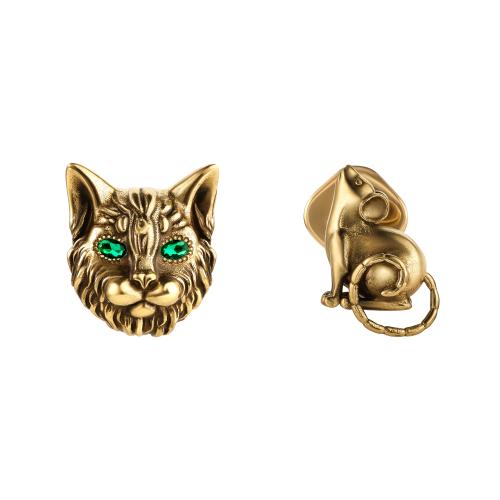OR3202 Серьги пусеты GATTO E TOPO Fiore di Firenze