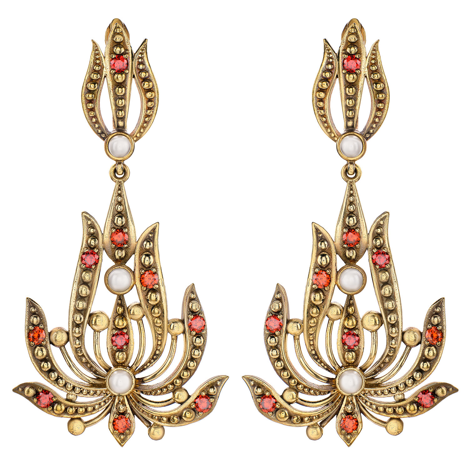 OR1750 GRANATO Серьги Scintille Fiore di Firenze