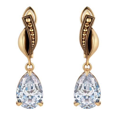OR0433 CRYSTAL PIC Серьги SFARFALLIO  Fiore di Firenze