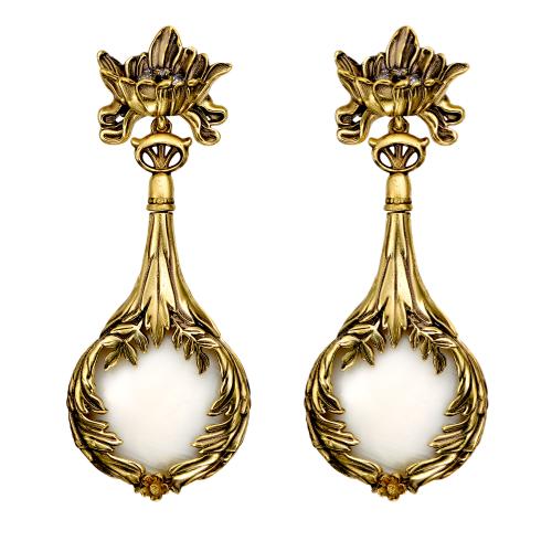 OR4457 MADREPERLA Серьги LATTE D'ORO Fiore di Firenze