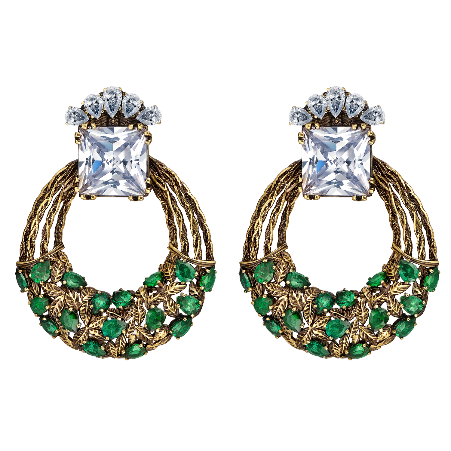 OR7701 CRYSTAL Серьги ALLORO Fiore di Firenze