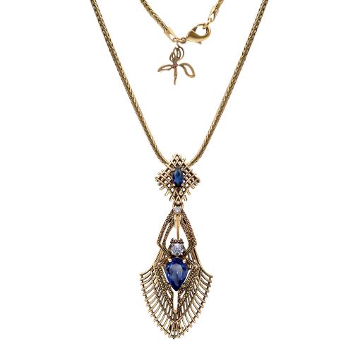 SP310721 TANZANITE Колье/Брошь RAGNO ART DECO Fiore di Firenze