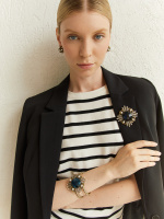 SP1854 PERLA BLU Брошь/Колье ORDINE FIORENTINO Fiore di Firenze