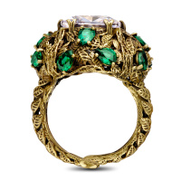 AN7701 CRYSTAL Кольцо ALLORO Fiore di Firenze