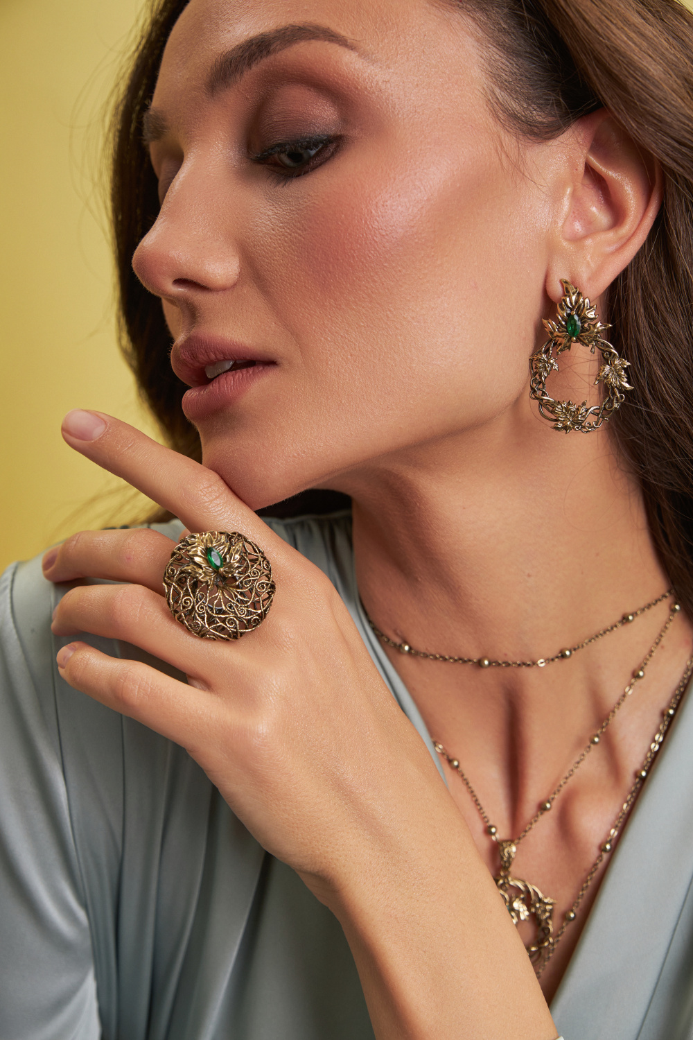 OR9305  Серьги MASCHERA FLOREALE  Fiore di Firenze