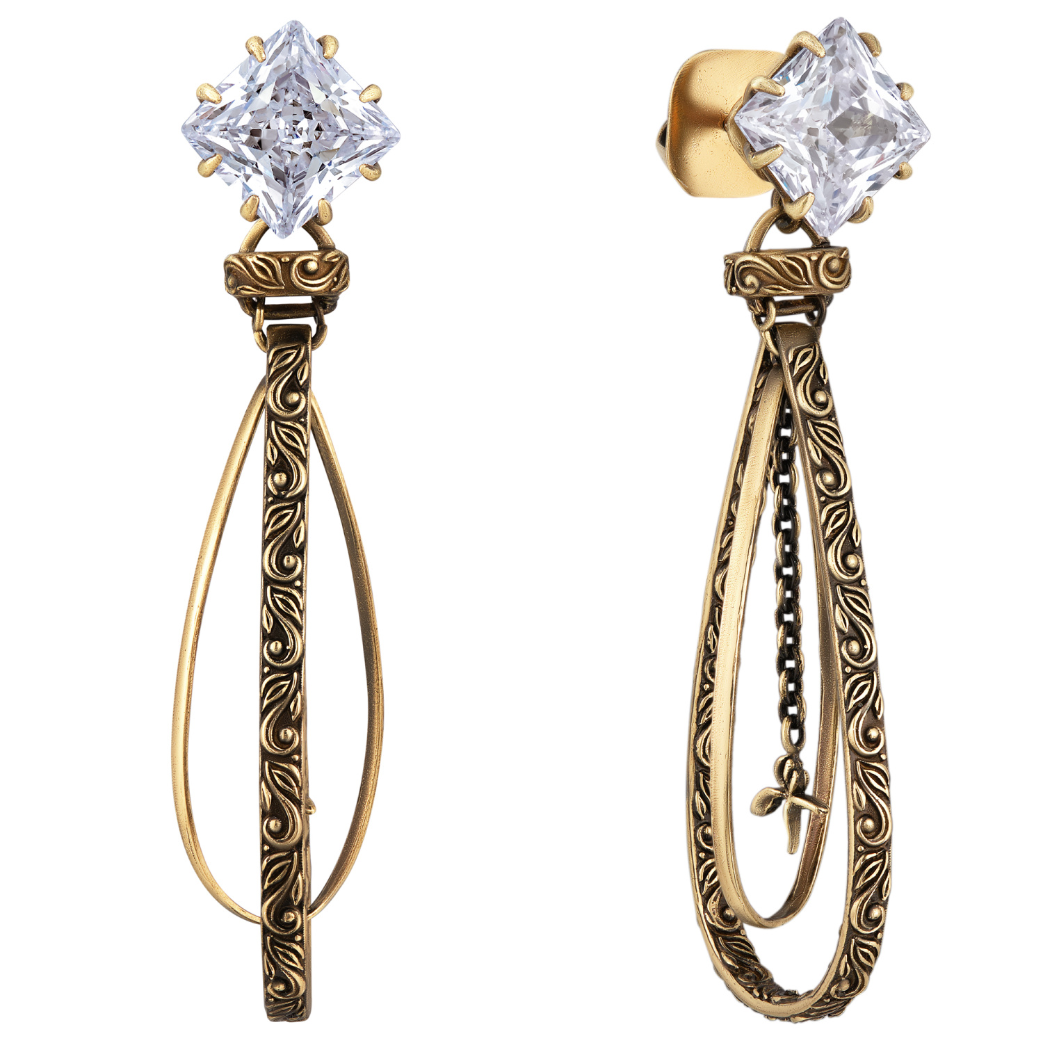OR1605 CRYSTAL Серьги VIVIENNE Fiore di Firenze