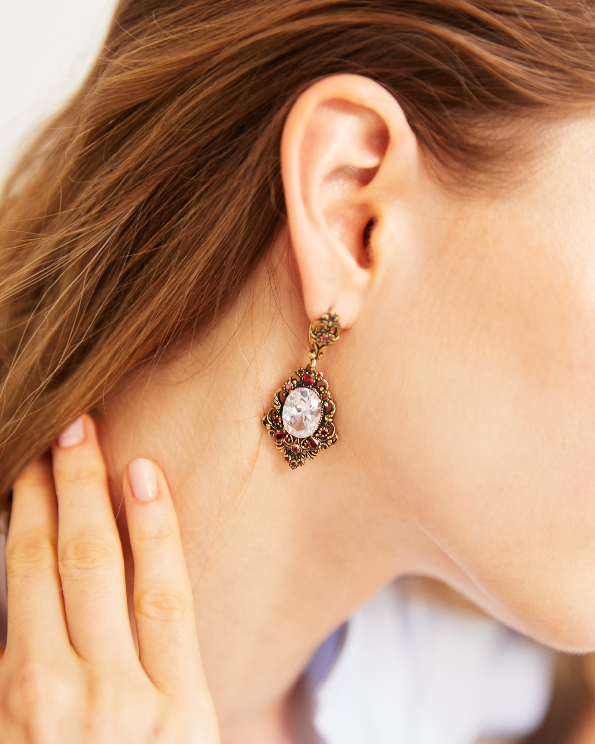 OR5456 CRYSTAL Серьги BRILLANTE Fiore di Firenze