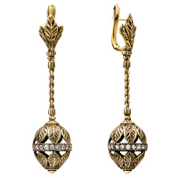 OR1240-1 CRYSTAL Серьги LAURA IMPERATRICE Fiore di Firenze