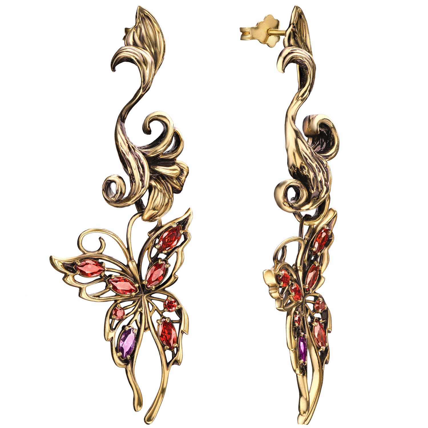 OR1656 Серьги FARFALLE Fiore di Firenze