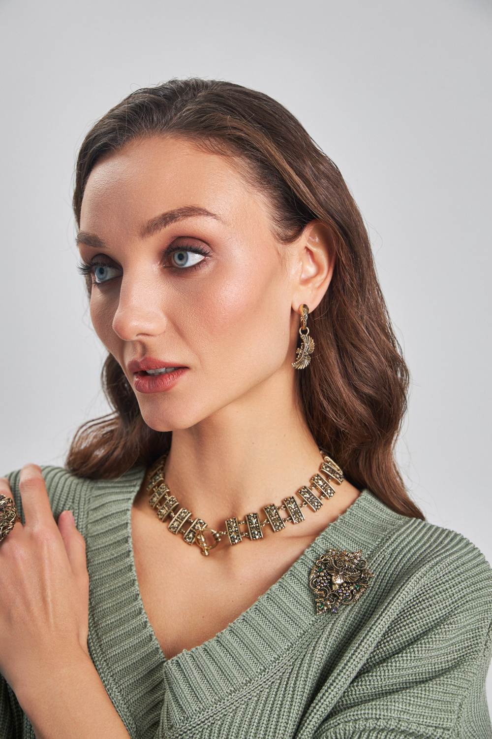 OR9315 CONGO Серьги MASCHERA FLOREALE   Fiore di Firenze