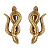 OR2406 Серьги SERPENTE CONTORTO Fiore di Firenze