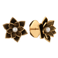 OR0320 Серьги пусеты LOTO Fiore di Firenze