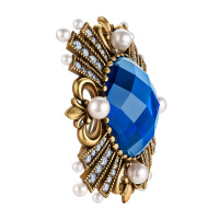 SP1854 PERLA BLU Брошь/Колье ORDINE FIORENTINO Fiore di Firenze