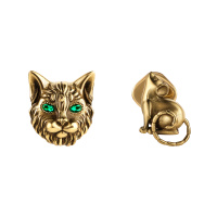 OR3202 Серьги пусеты GATTO E TOPO Fiore di Firenze