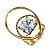 AN5029 CRYSTAL Кольцо GRANDE ORBITALE Fiore di Firenze