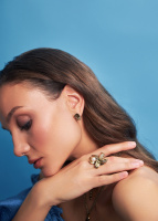 OR9314 POUSSET Серьги ACQUA Fiore di Firenze