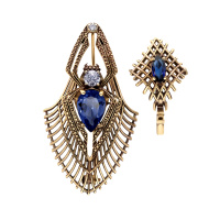 SP310721 TANZANITE Брошь/Колье RAGNO ART DECO Fiore di Firenze