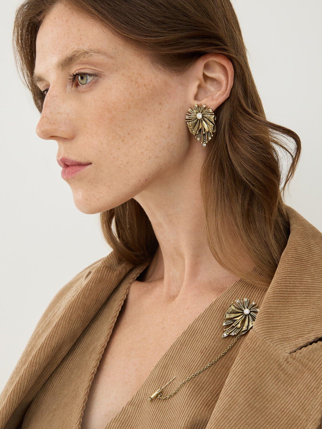 SP3352 CRYSTAL Брошь ZIMARRA Fiore di Firenze