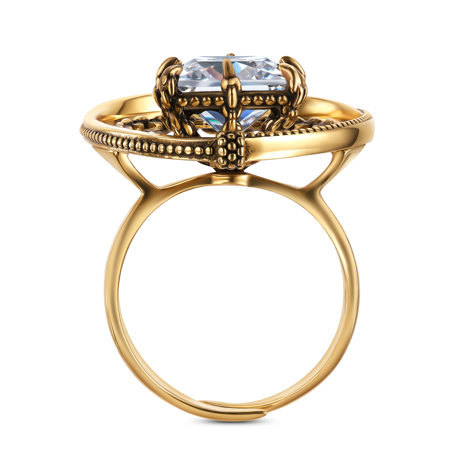AN5029 CRYSTAL Кольцо GRANDE ORBITALE Fiore di Firenze