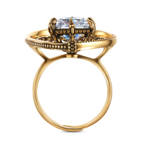 AN5029 CRYSTAL Кольцо GRANDE ORBITALE Fiore di Firenze