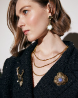 OR4457 MADREPERLA Серьги LATTE D'ORO Fiore di Firenze