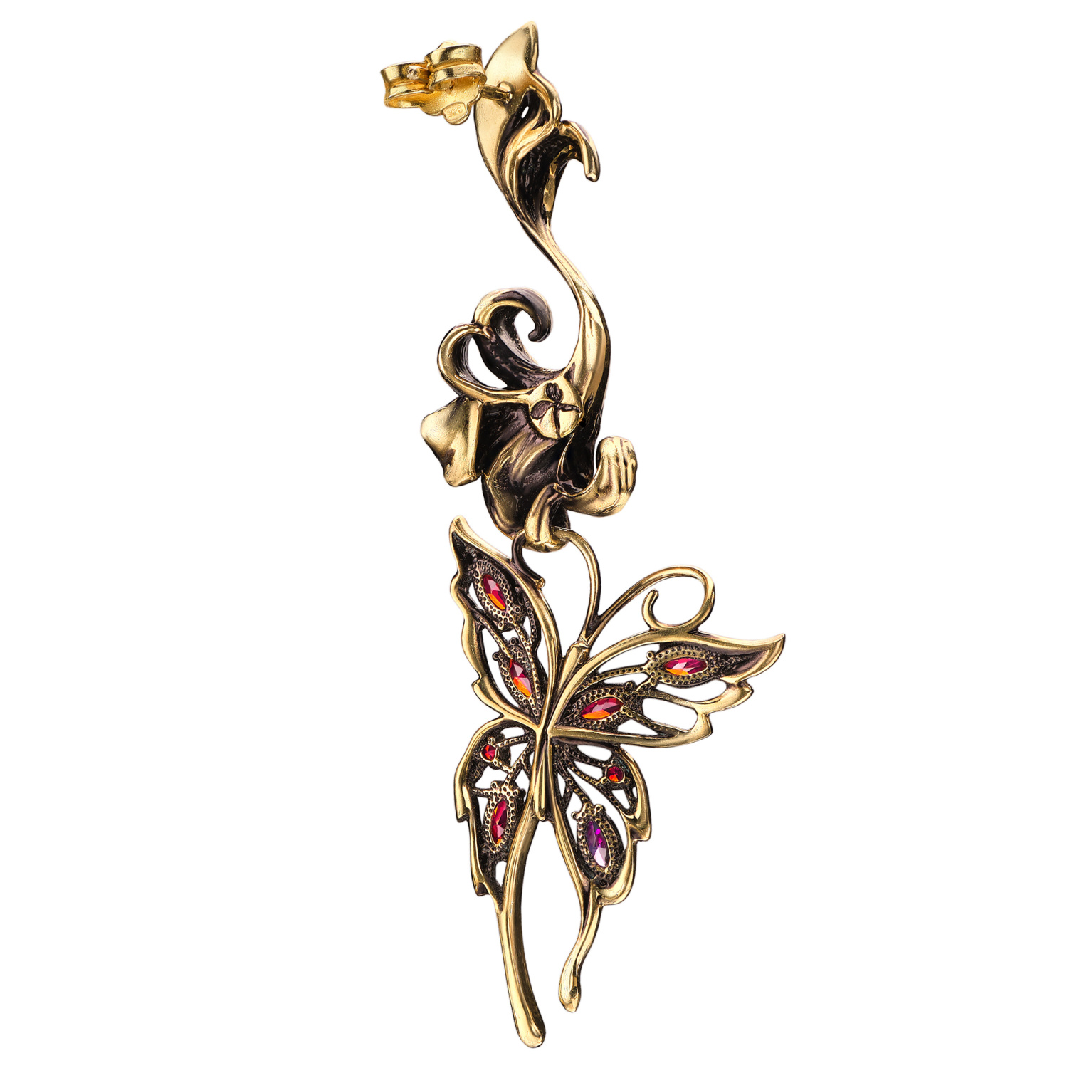 OR1656 Серьги FARFALLE Fiore di Firenze
