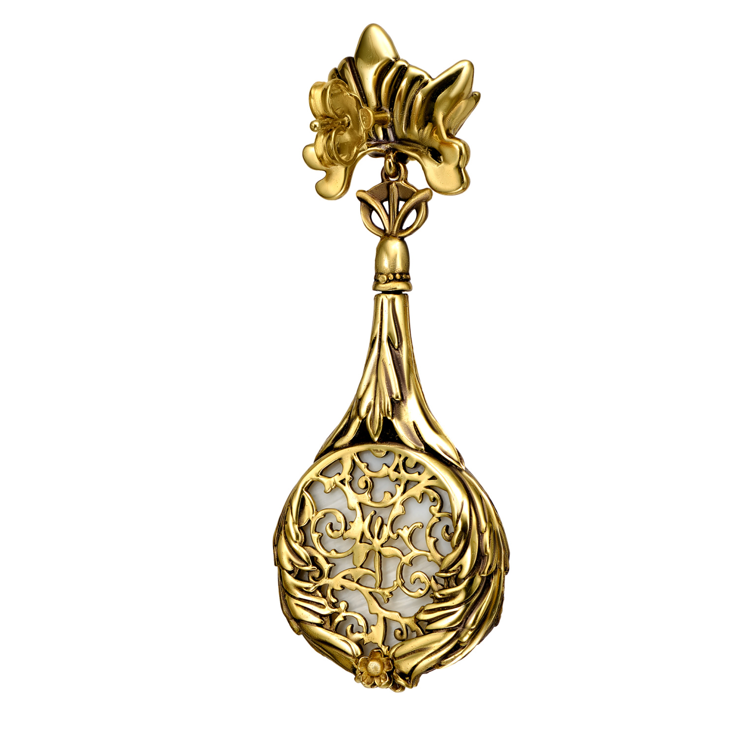 OR4457 MADREPERLA Серьги LATTE D'ORO Fiore di Firenze