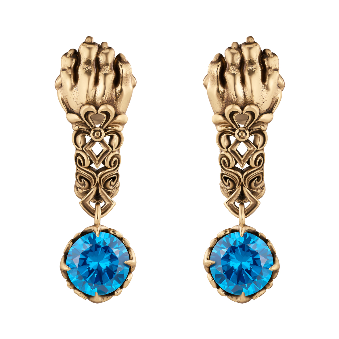 OR3226 ZAMPA  Серьги PUMA LEONE DI MONTAGNA Fiore di Firenze